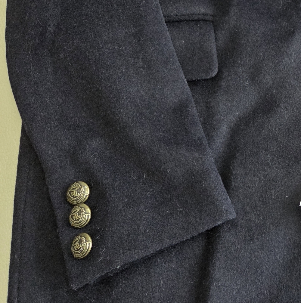NWT - Lauren Ralph Lauren Women's Wool Blended Logo Patch Coat - US 8/M - Picture 10 of 16